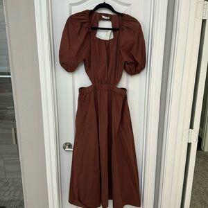 A&F cutout midi dress